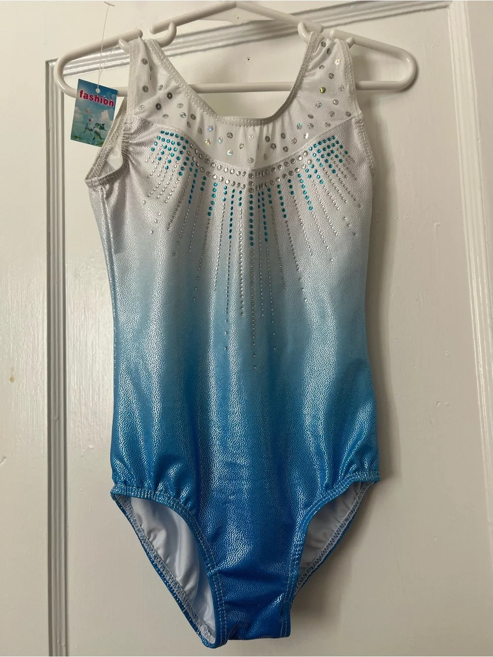 NWT Frozen Inspired Rhinestone Leotard 3/4T